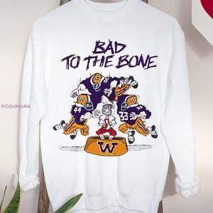 University Of Washington Huskies Shirt Bad To The Bone Ncaa Sweatshirt